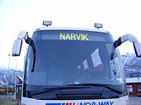 NARVIK行きのバス